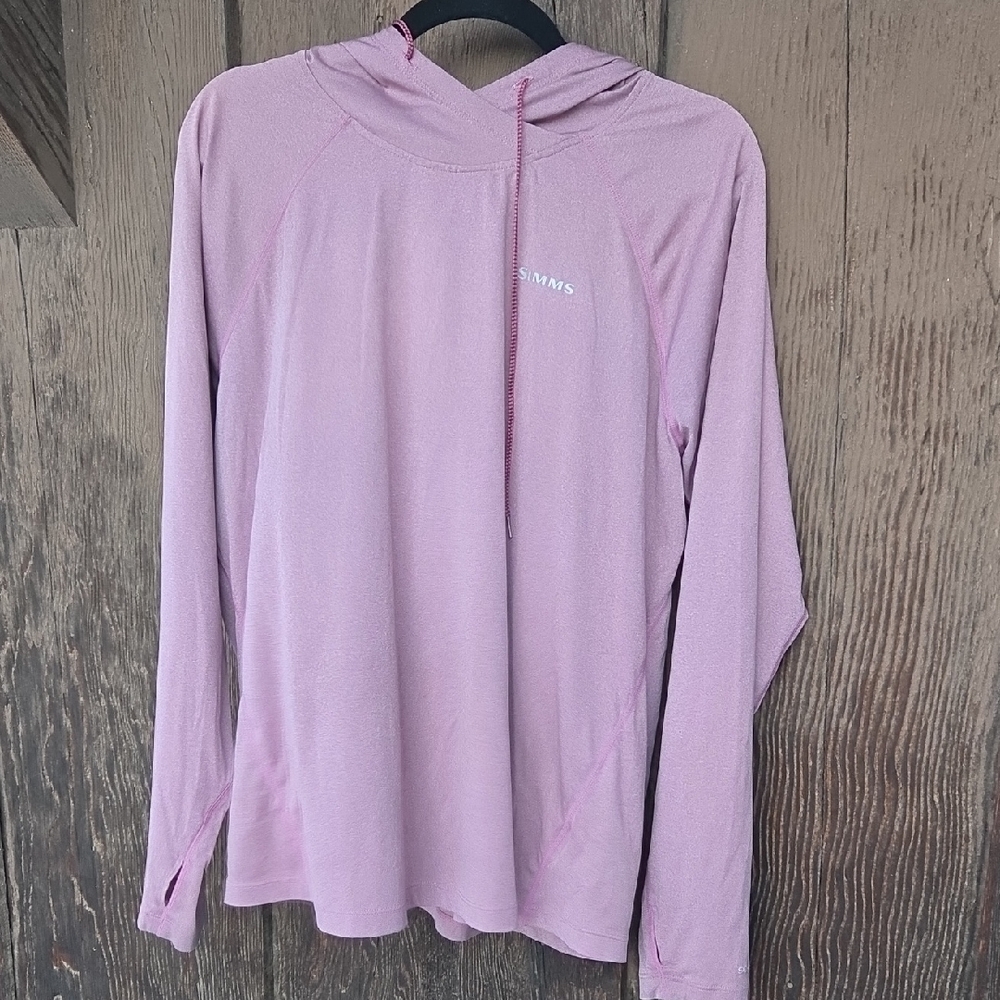 Simms Light Pink/Mauve Performance Sun Hoodie
